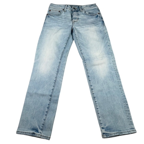 American Eagle Outfitters Other - American Eagle Slim Straight Jeans Mens 28x28 (FITS 28x27) Light Wash Flex READ